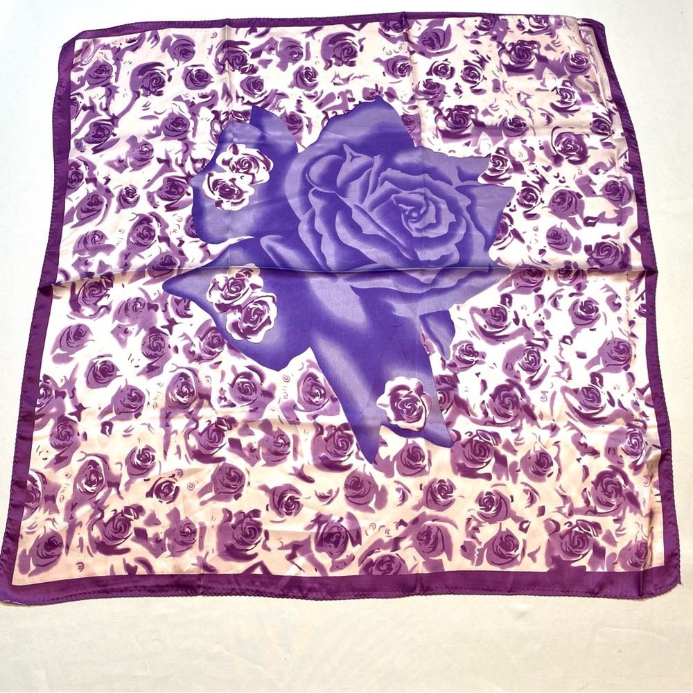 Silk Scarf Exquisite Peony Flower Print Silk Scarf Lightweight Breathable  Shawl